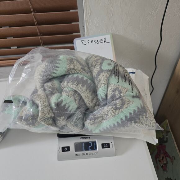 Debut Women Aztec Tribal Open Front Knit Boho Sweater Cardigan Southwestern S/M - Picture 13 of 13